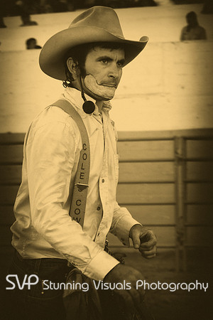 The Rodeo Clown at Work